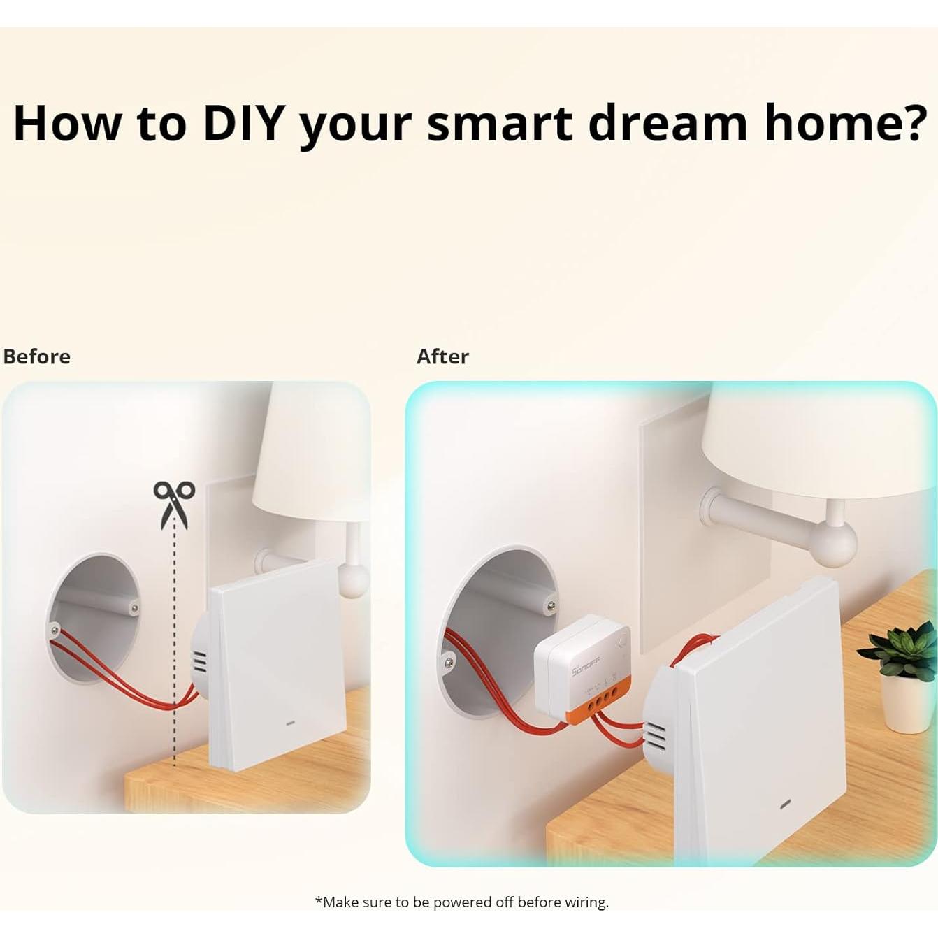 Interruptor de Luz Inteligente SONOFF ZBMINIL2 Paquete de 2