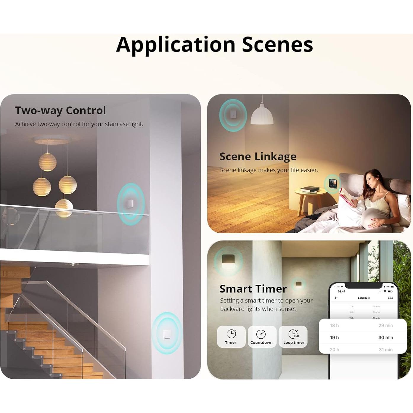 Interruptor de Luz Inteligente SONOFF ZBMINIL2 Paquete de 2