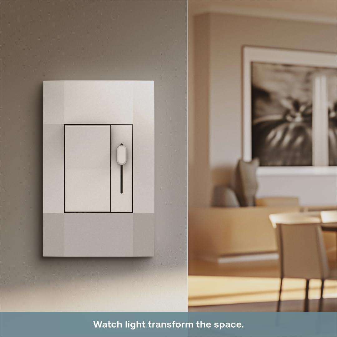 Atenuador Deslizante Deako 600W Blanco con Interruptor