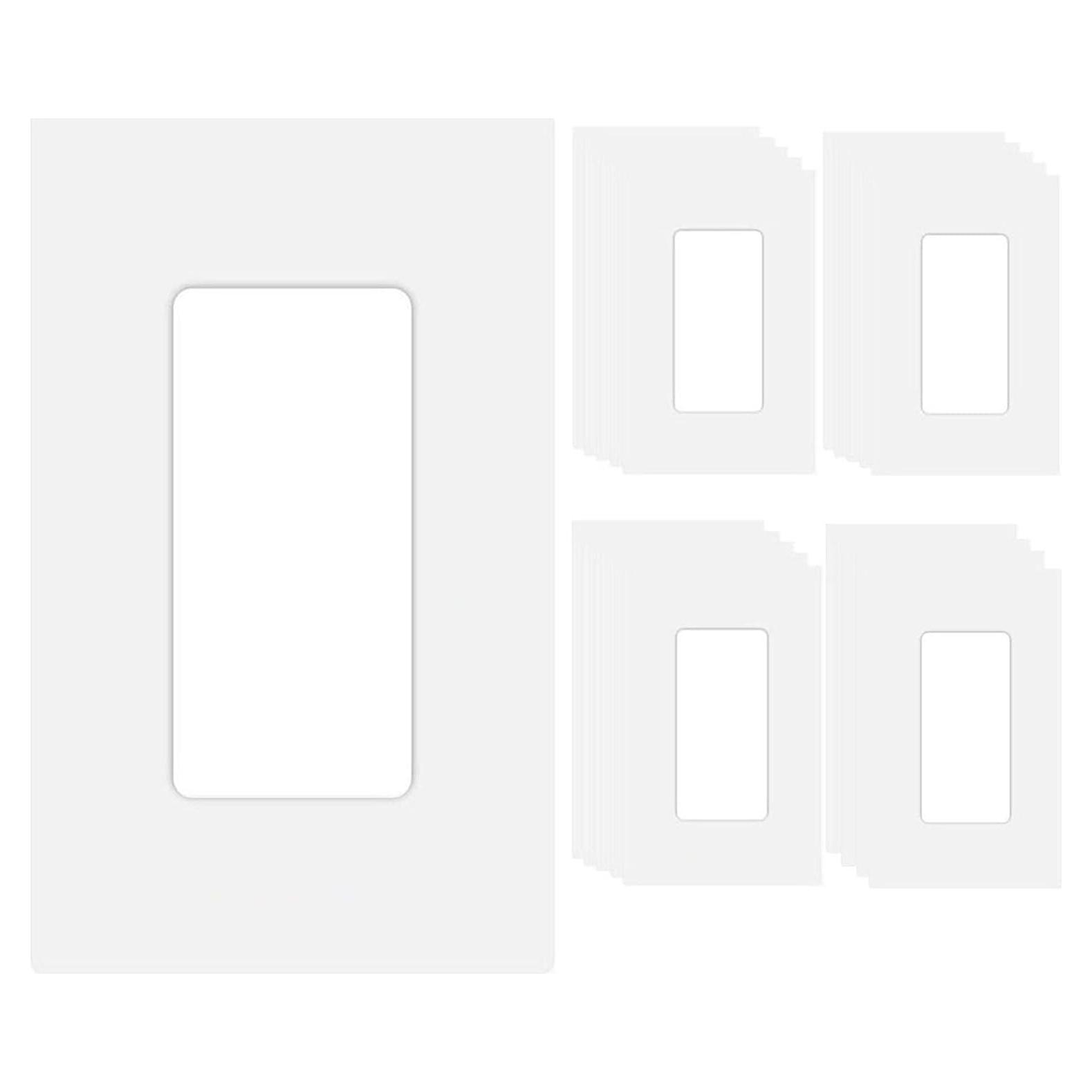 20 Placas de Pared Decorativas COAPIN258 Sin Tornillos Blanca