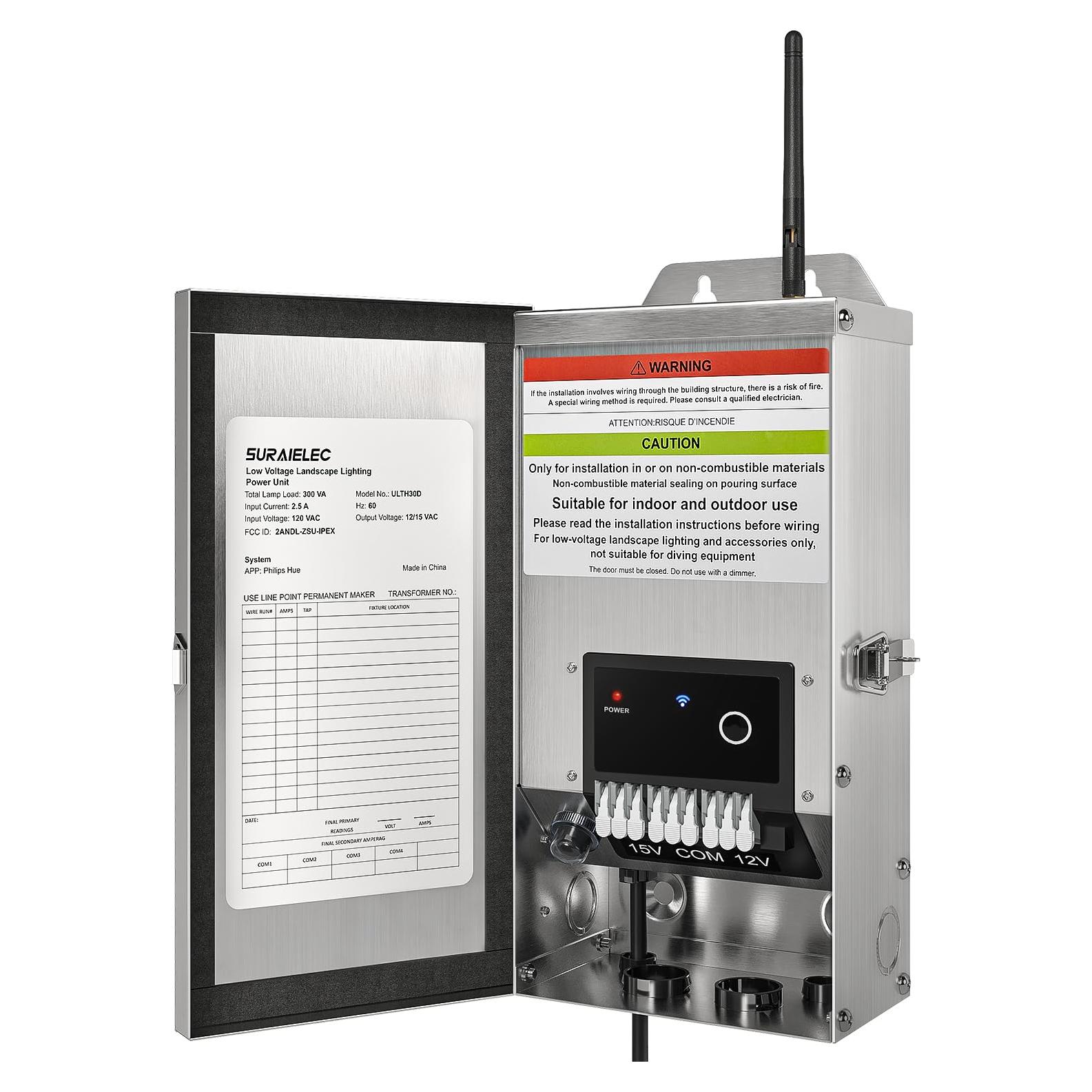 Transformador Inteligente SURAIELEC Zigbee 300W para Jardín