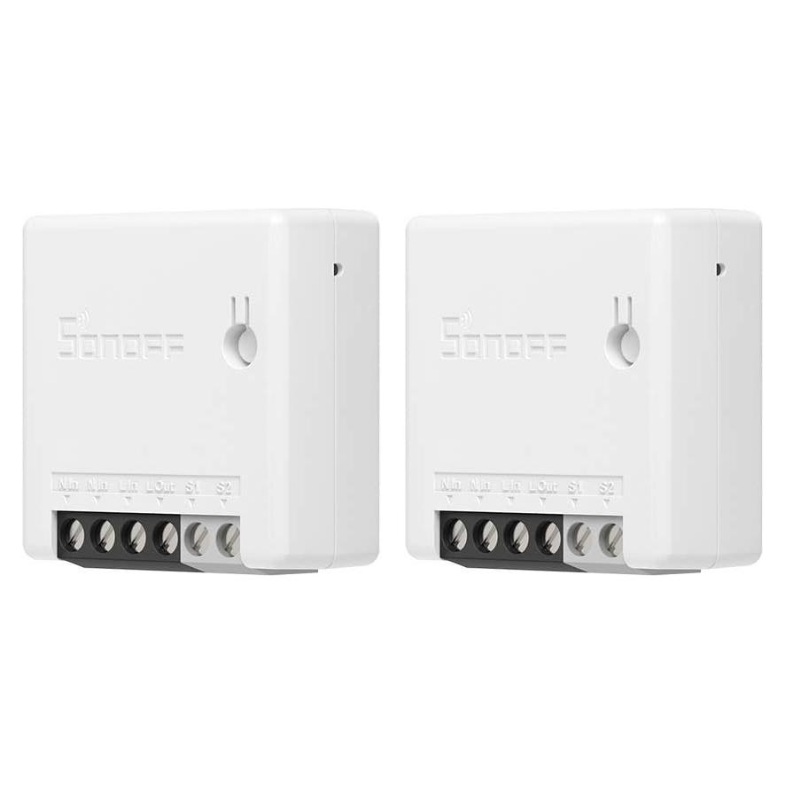 Interruptor de Luz Inteligente SONOFF ZBMINI 2 Vías Paquete de 2