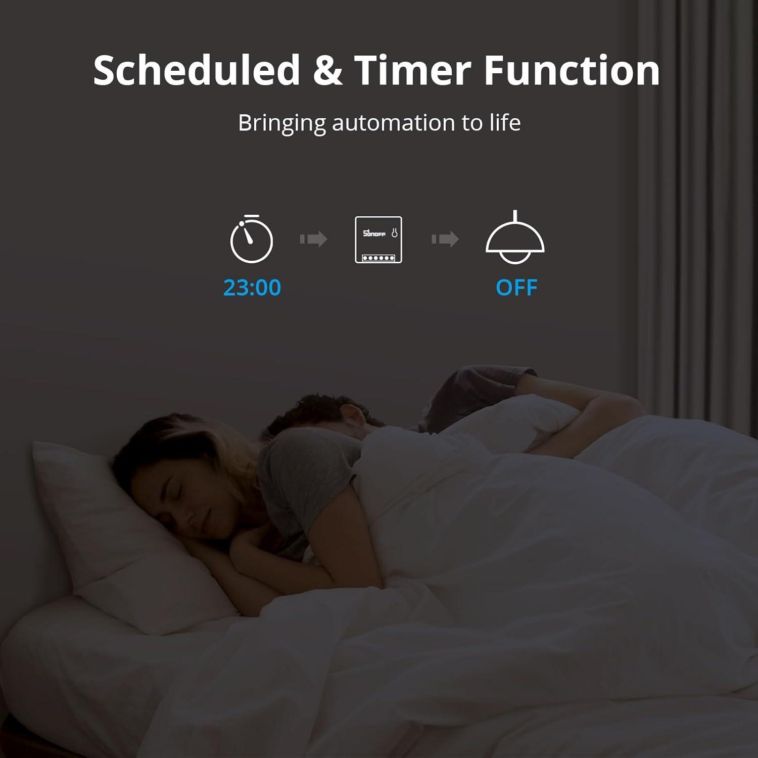 Interruptor de Luz Inteligente SONOFF ZBMINI 2 Vías Paquete de 2