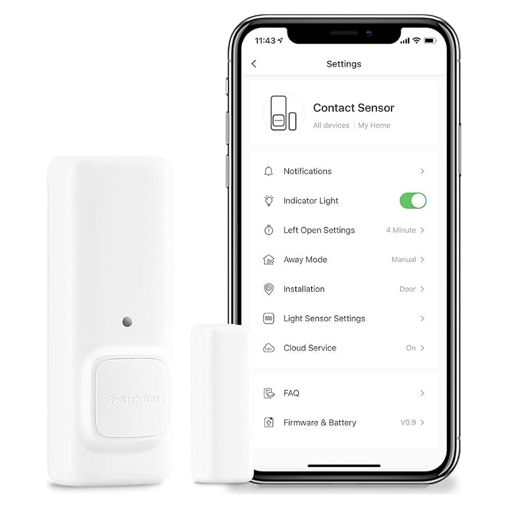 Sensor de Contacto Inalámbrico SwitchBot para Puertas y Ventanas
