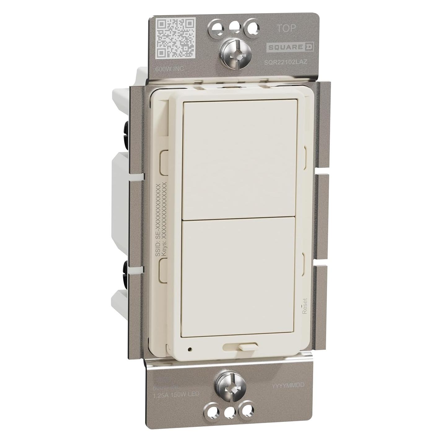 Dimmer de Luz Inteligente Square D Schneider 15A Z-Wave Plus
