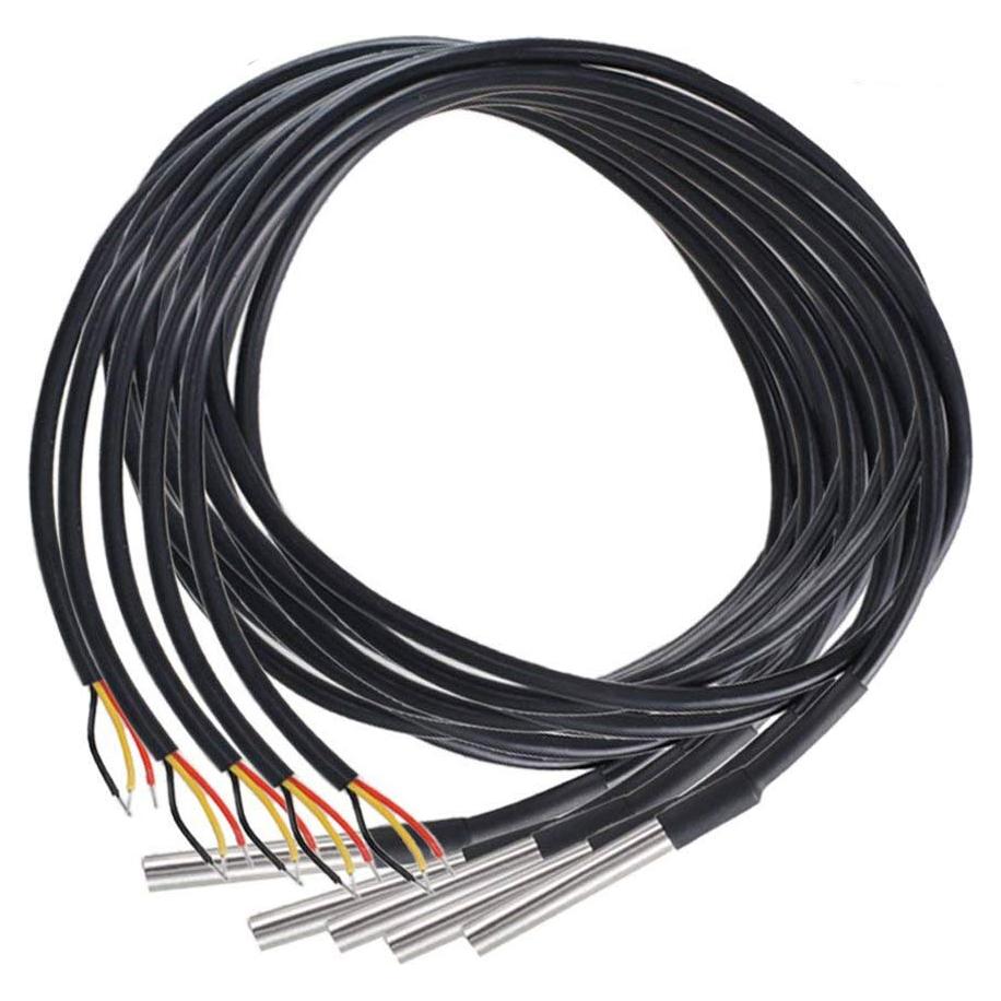 Sensor de Temperatura DS18B20 HiLetgo 5 Piezas 1M Acero Inoxidable