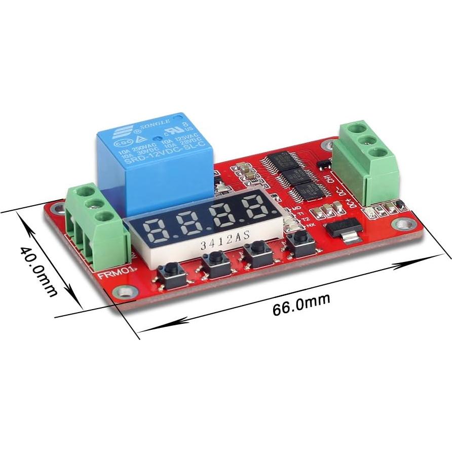 Módulo de Relé de Tiempo de Retraso UCTRONICS 12V Programable