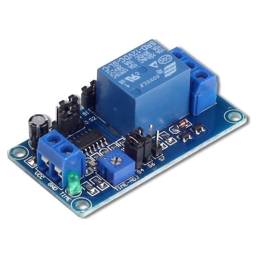 Módulo de Relé de Tiempo UCTRONICS 12V Ajustable 0.1s-1h