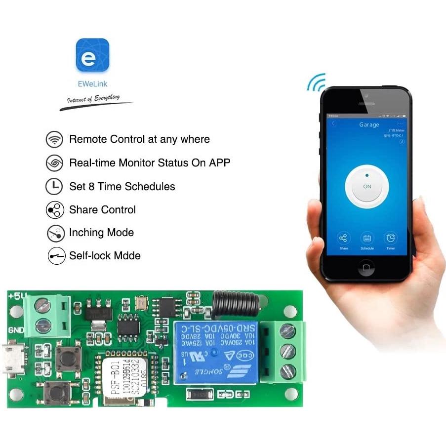 Interruptor Inteligente Inalámbrico WiFi Mic Technology 5V