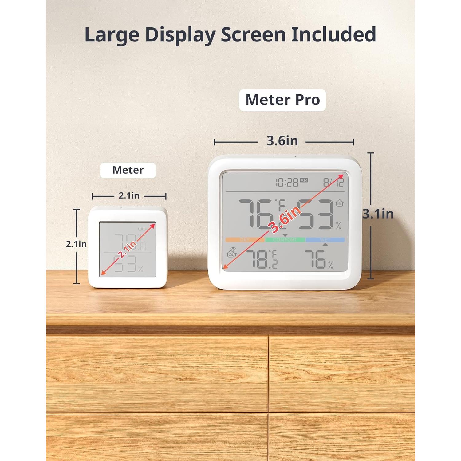 Termómetro y Higrómetro Inalámbrico SwitchBot Pro 3.6"