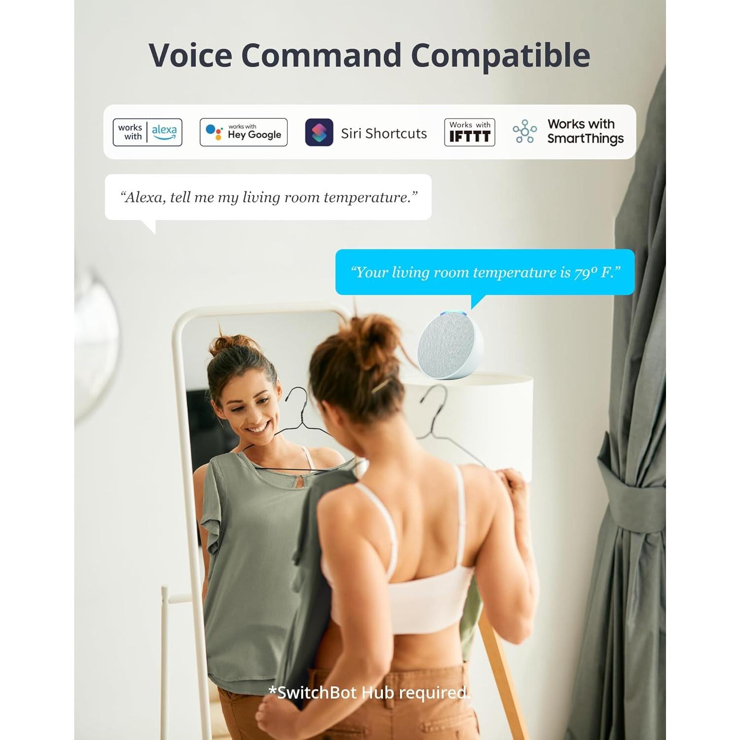 Termómetro y Higrómetro Inalámbrico SwitchBot Pro 3.6"