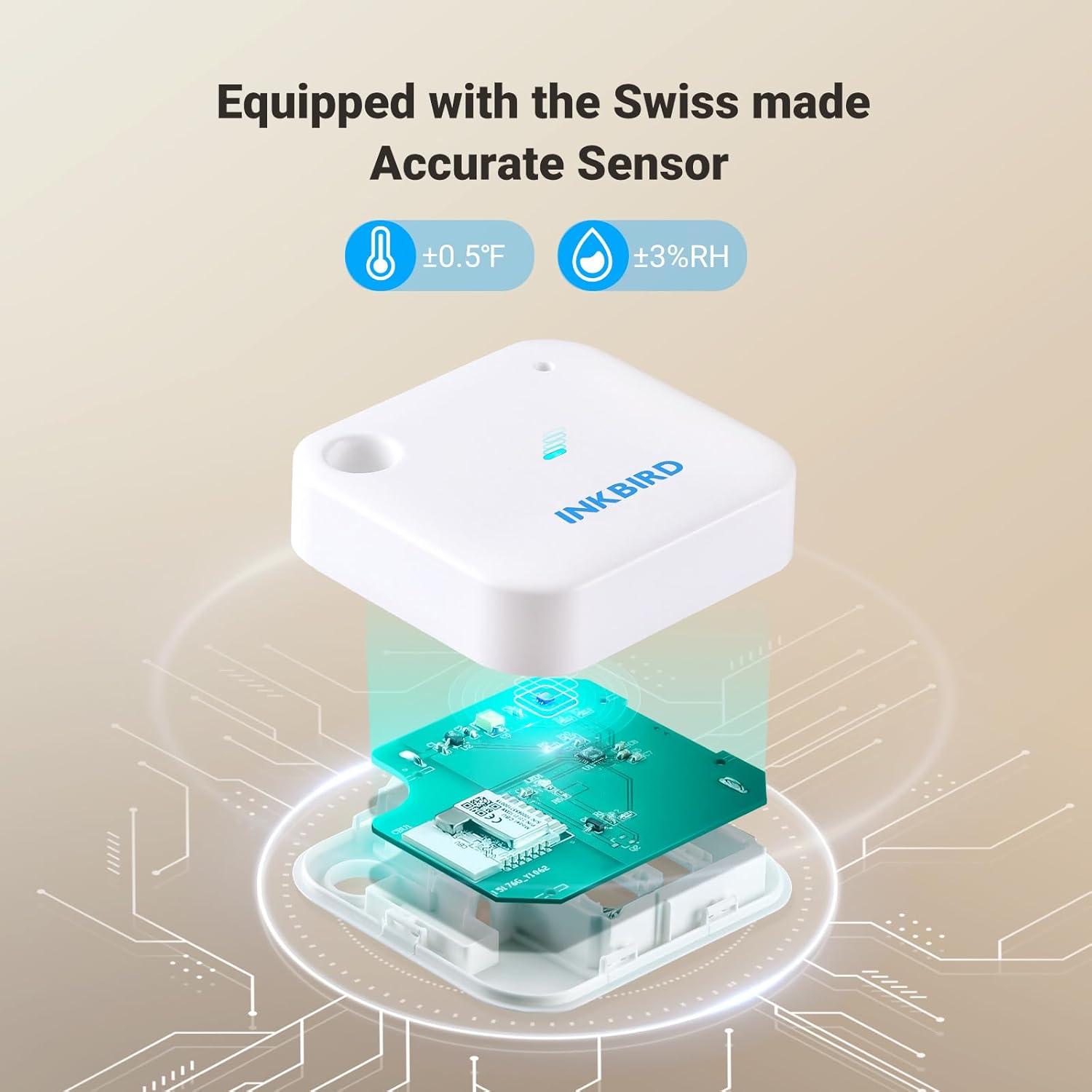 Sensor de Temperatura y Humedad Wi-Fi Inkbird IBS-TH3