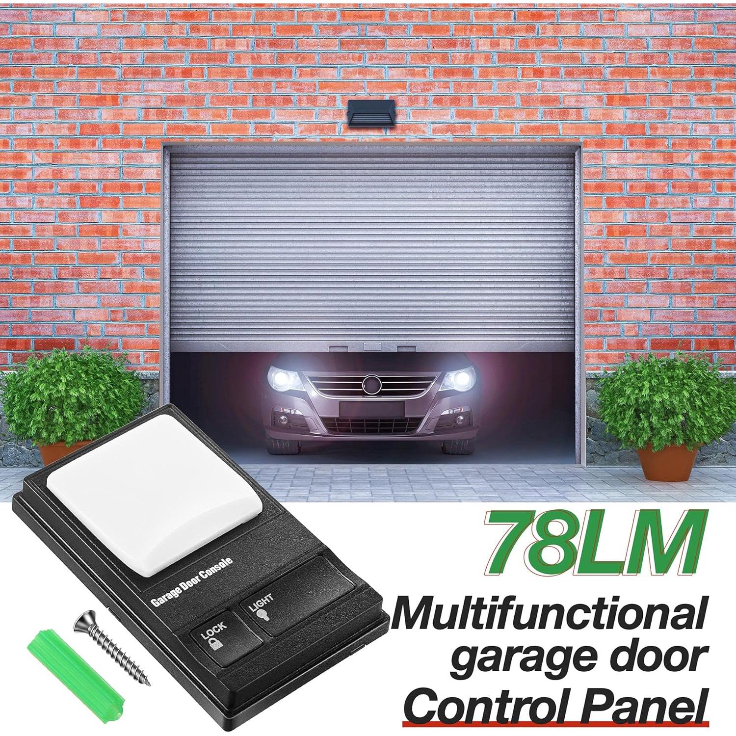 Panel de Control de Puerta de Garaje Fiada Negro 14x8.2cm