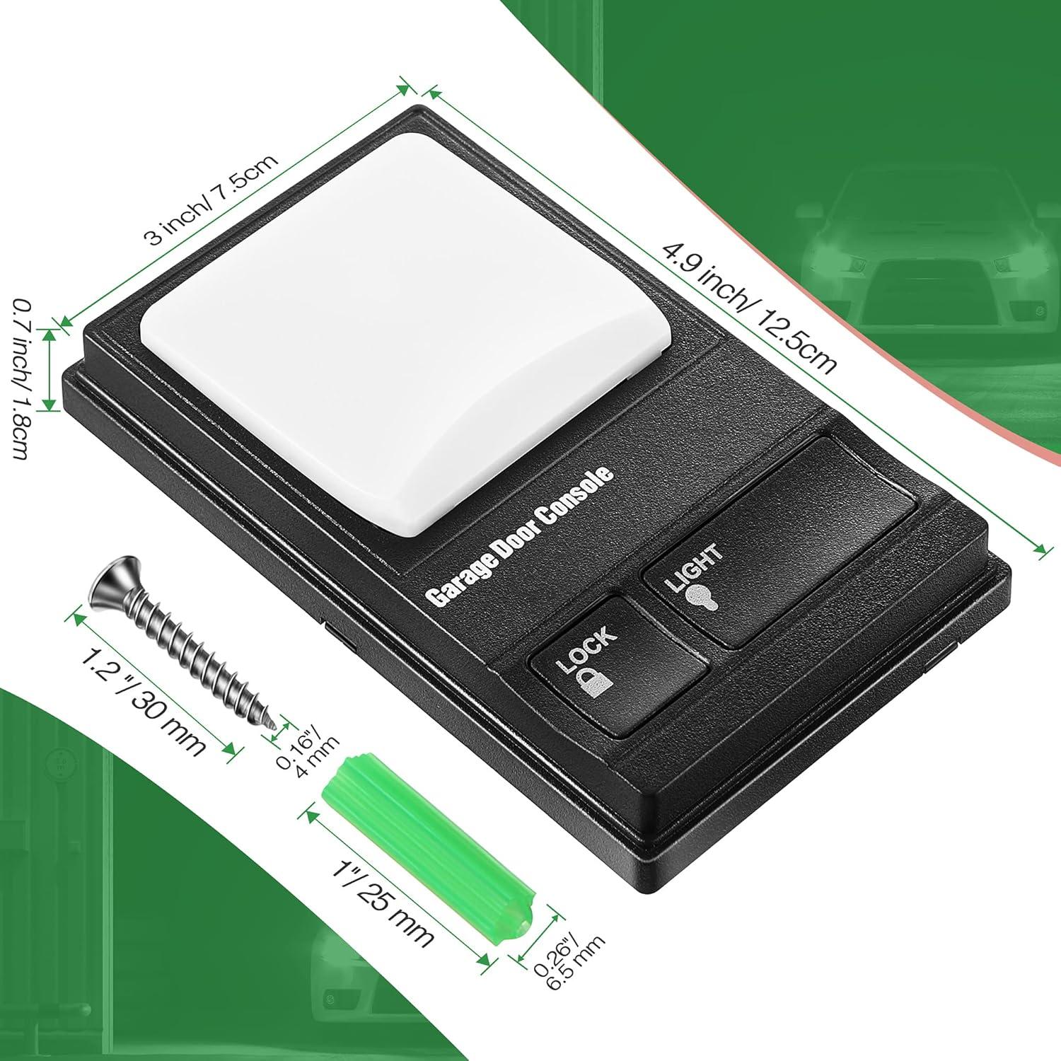 Panel de Control de Puerta de Garaje Fiada Negro 14x8.2cm