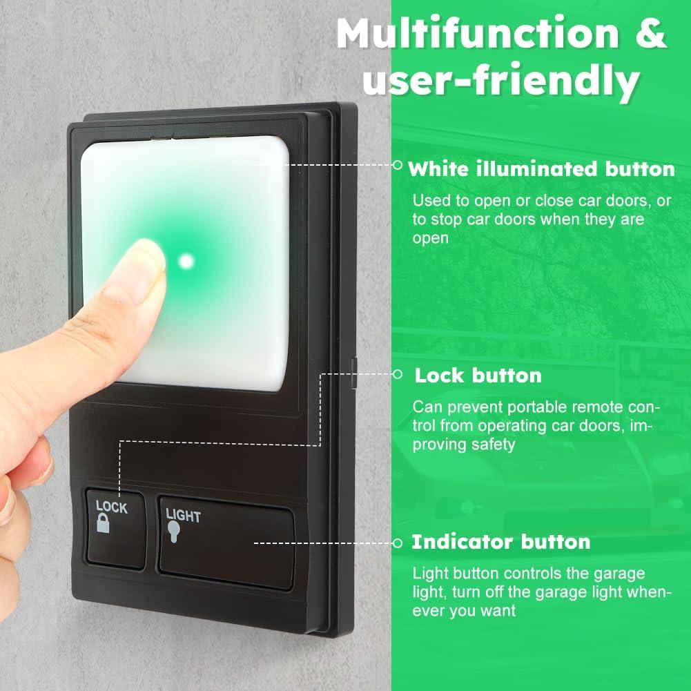 Panel de Control Abridor de Puerta de Garaje LOQJSS 12.45x7.87cm