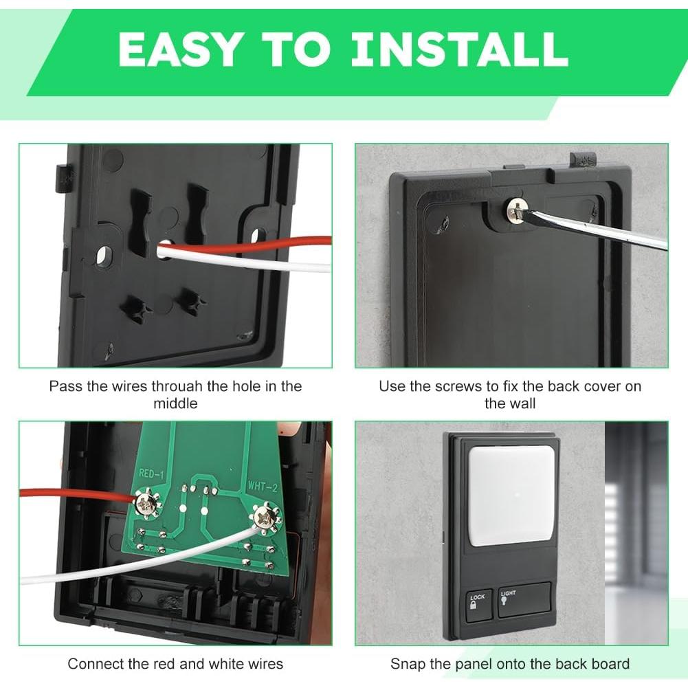 Panel de Control Abridor de Puerta de Garaje LOQJSS 12.45x7.87cm
