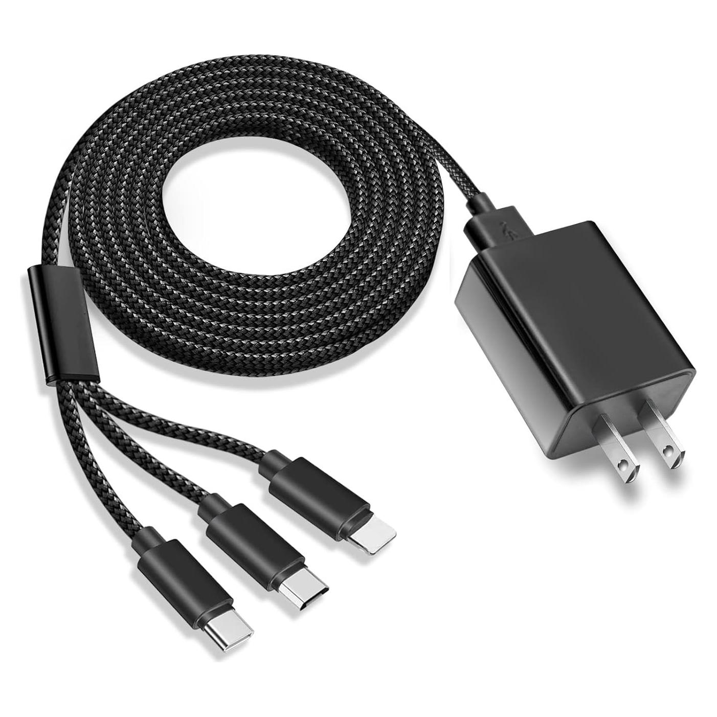 Cargador 3-en-1 USB YCWZZH 200 cm para Apple TV, iPad, AirPods