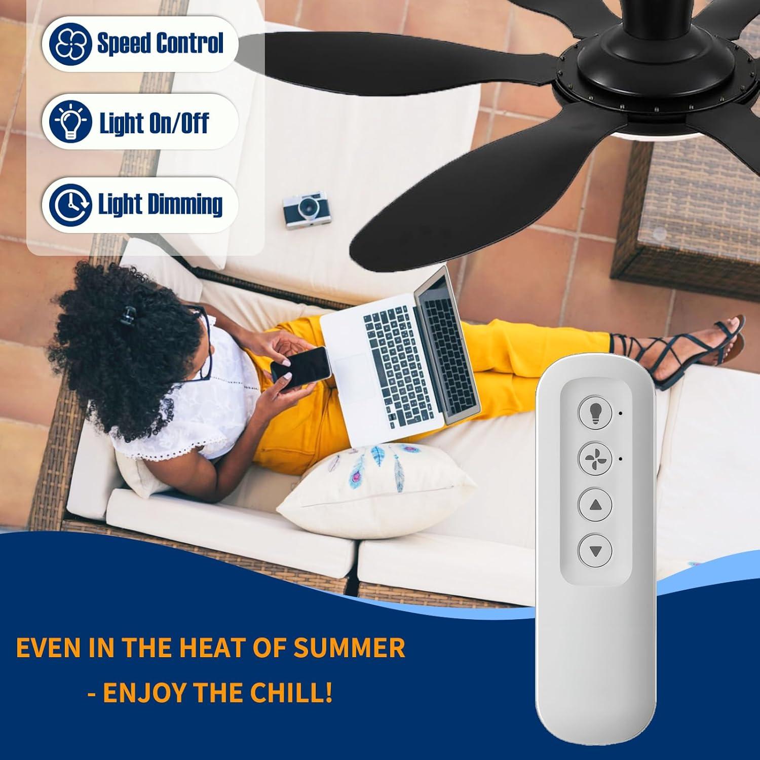 Control Remoto Hunter 99813 para Ventilador de Techo 3 Velocidades