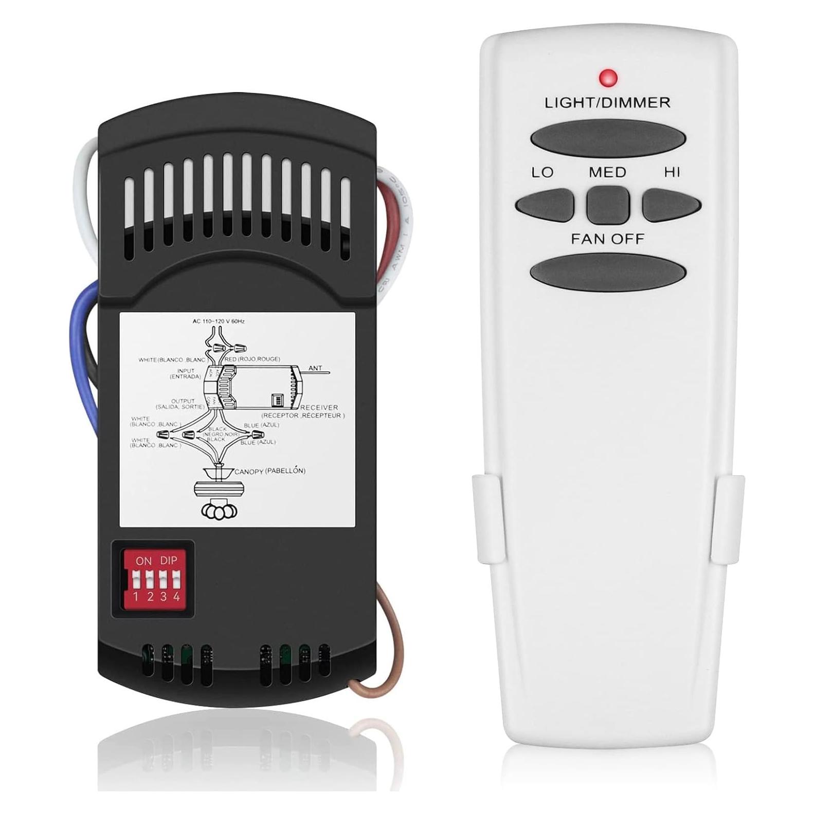 Kit Control Remoto Ventilador Techo COREBAY RC-HD5 3 Velocidades