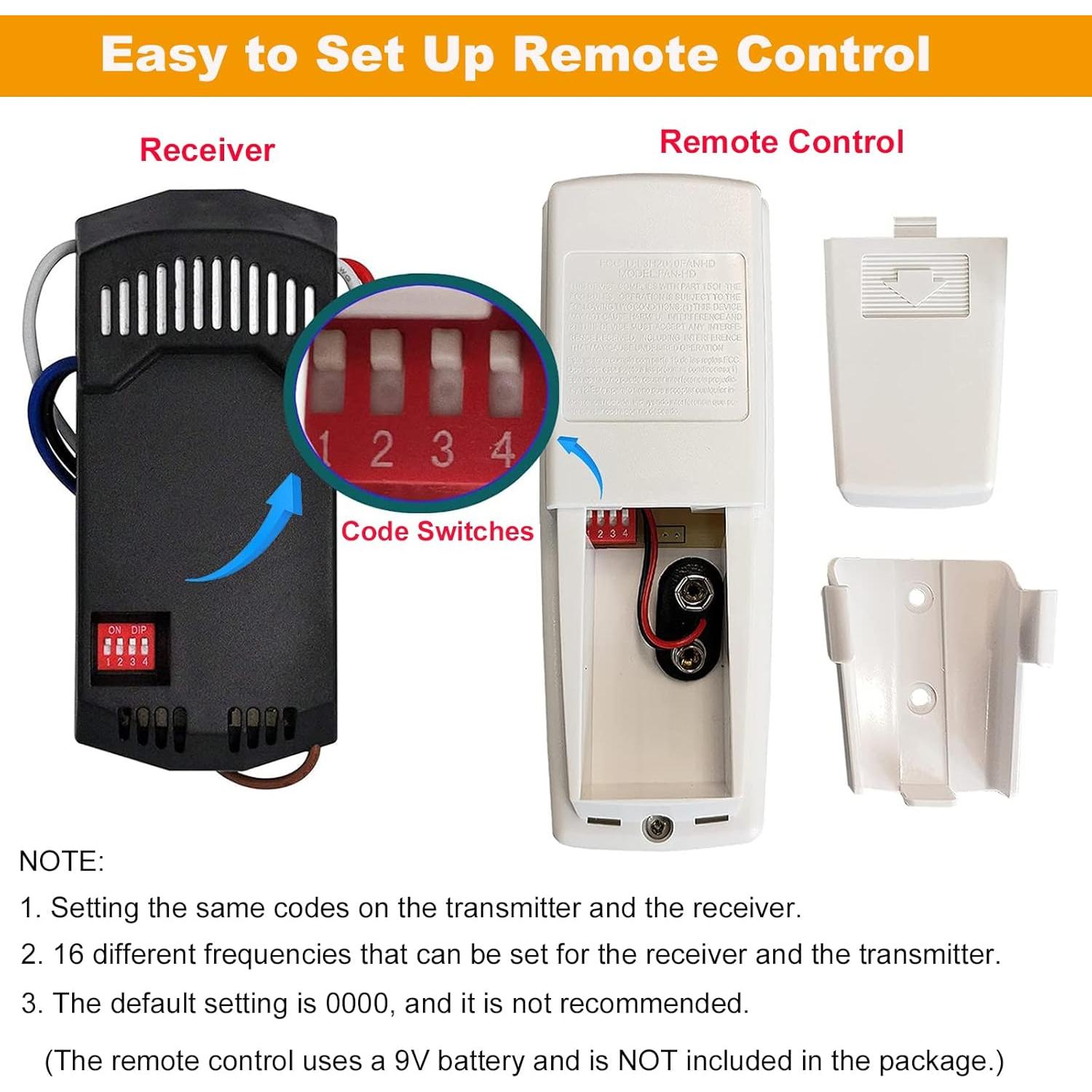 Control Remoto Universal para Ventilador de Techo Breeze Bay HD5/18R