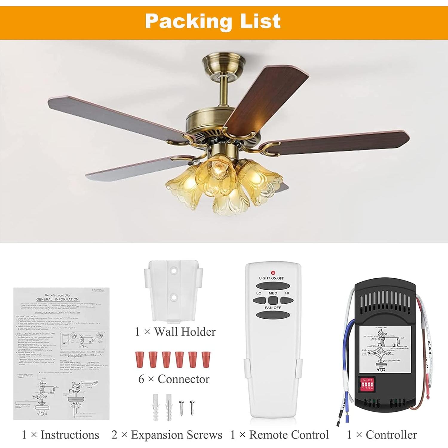 Control Remoto Universal para Ventilador de Techo Breeze Bay HD5/18R