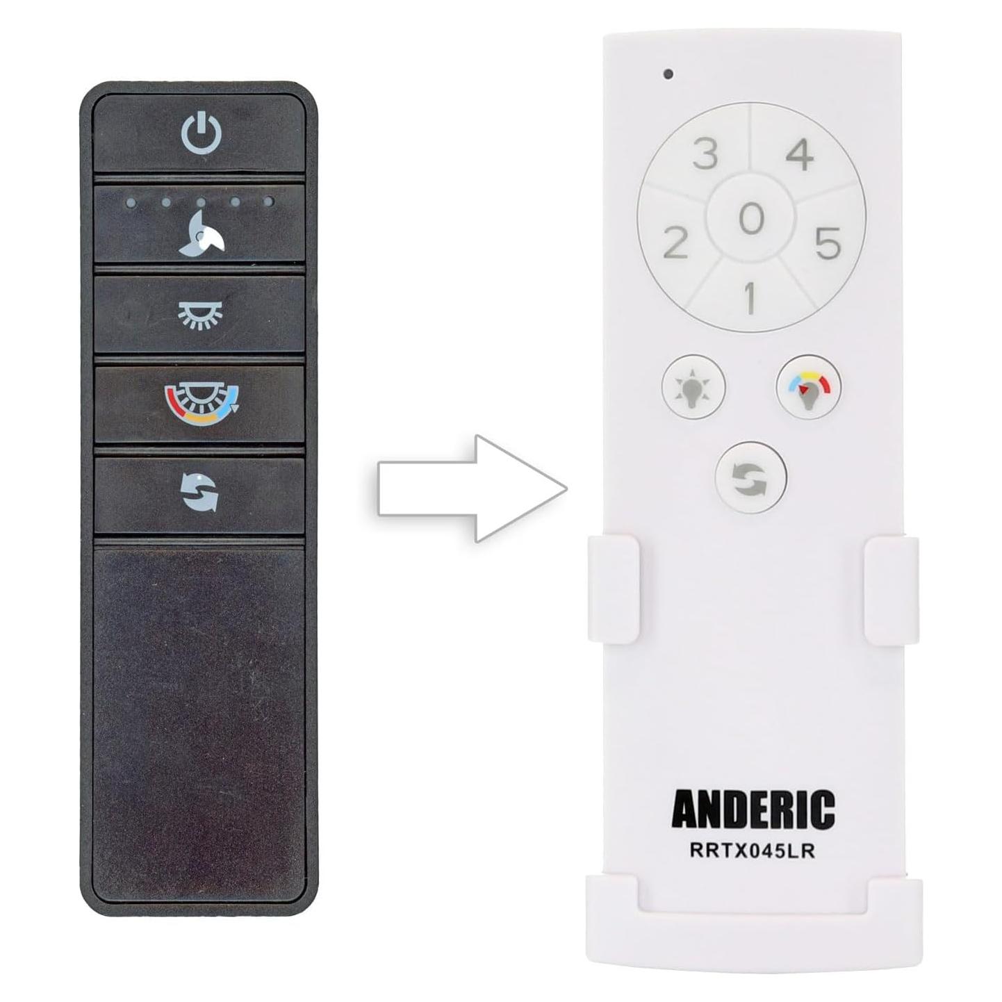 Control Remoto Anderic RRTX045-LR para Ventilador de Techo