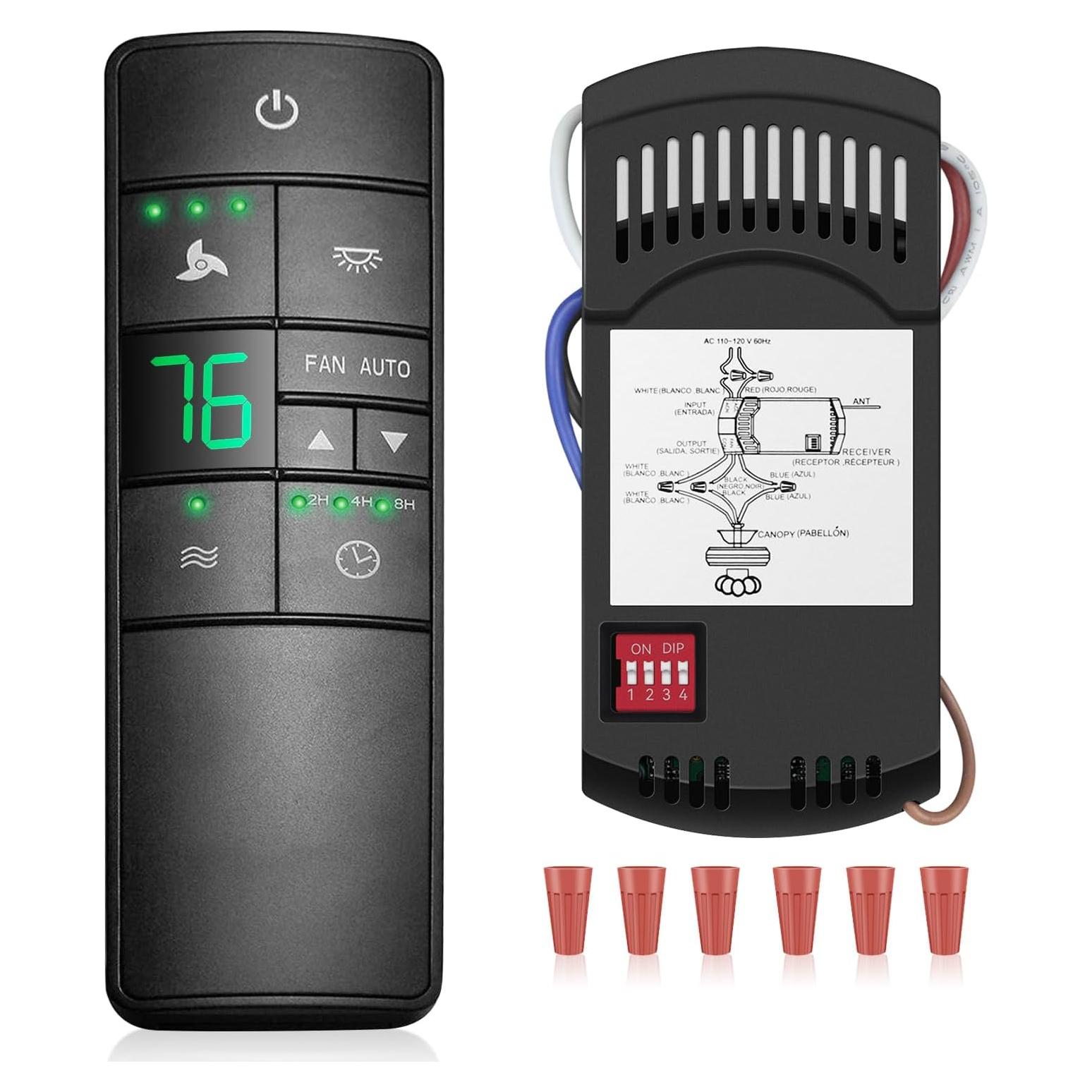 Control Remoto Termostático Universal Prichor para Ventilador de Techo