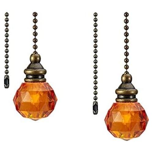 Cadenas de Tirar para Ventilador de Techo LuoQiuFa 30.5 cm Marrón