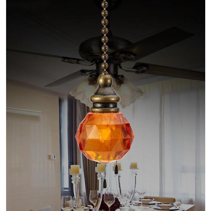 Cadenas de Tirar para Ventilador de Techo LuoQiuFa 30.5 cm Marrón