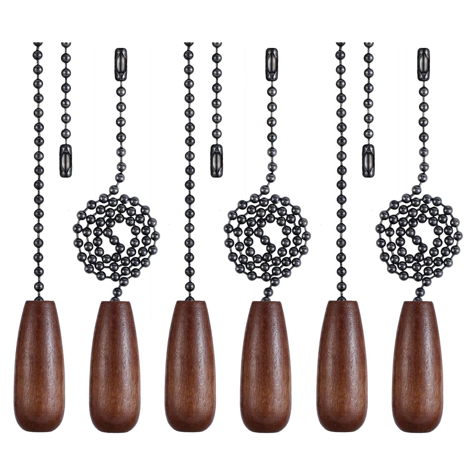 Juego de 6 Extensores de Cadenas de Tirar para Ventilador de Techo YEONHWA