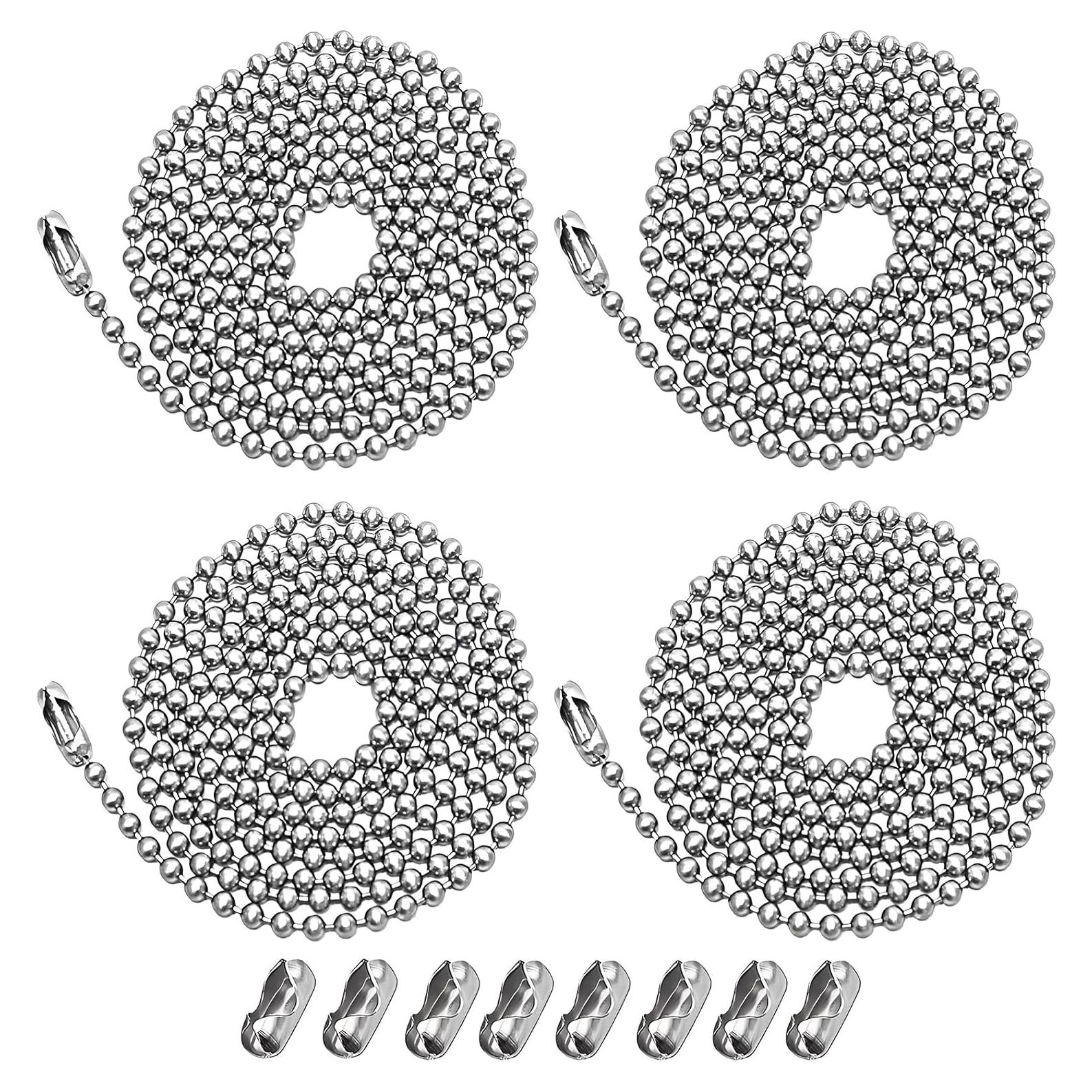 Paquete de 4 Extensores de Cadena de Ventilador de Techo 1m