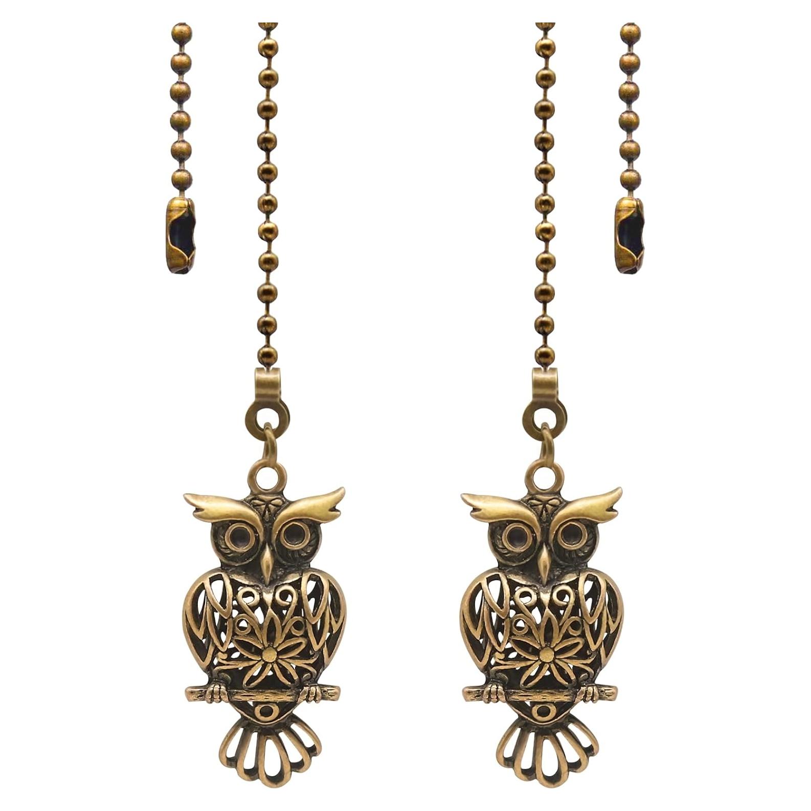 Cadenas de Tirar para Ventilador de Techo Dotlite Retro Bronce 30.48cm