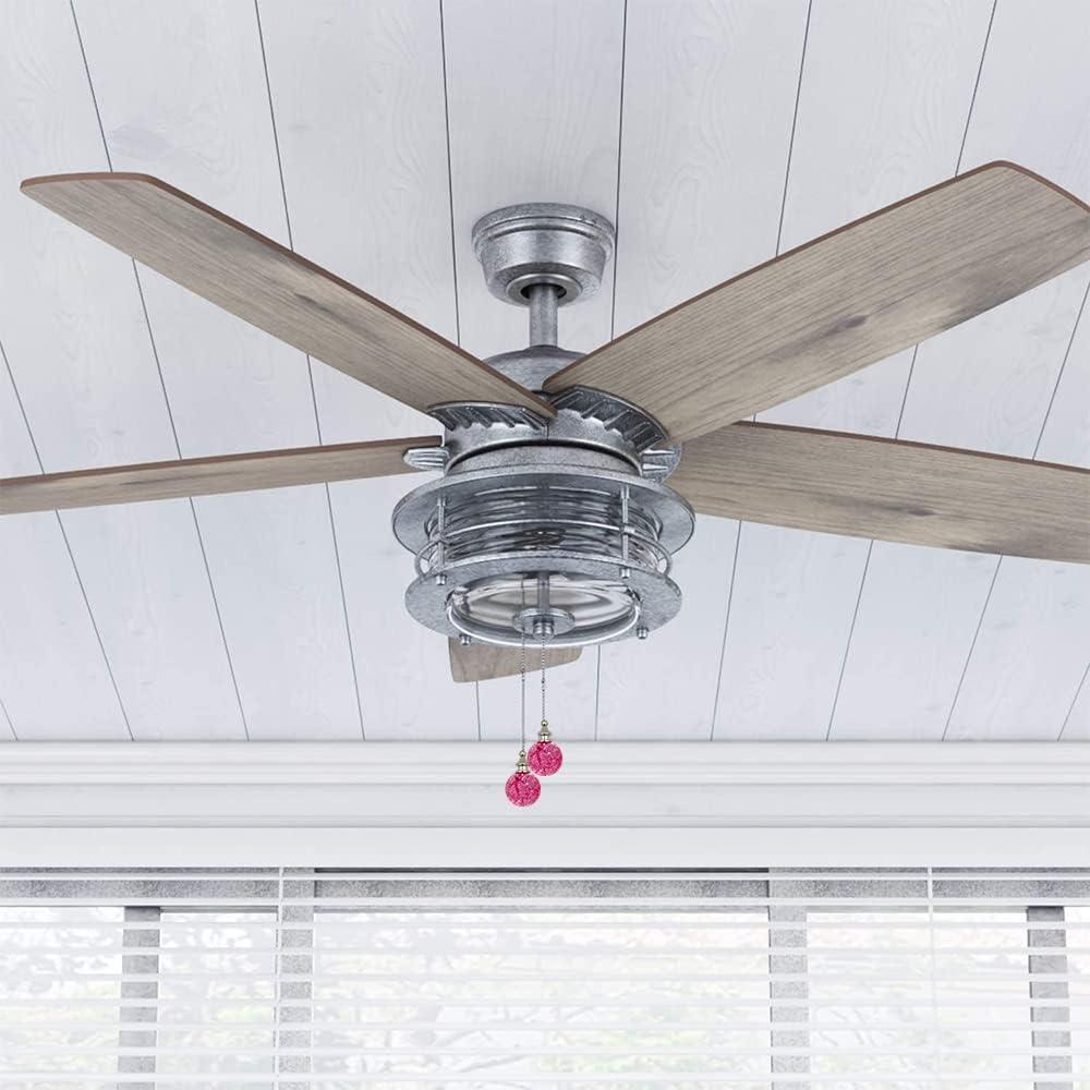 2 Cadenas de Tirar Decorativas Dotlite Rosa 30 cm para Ventilador