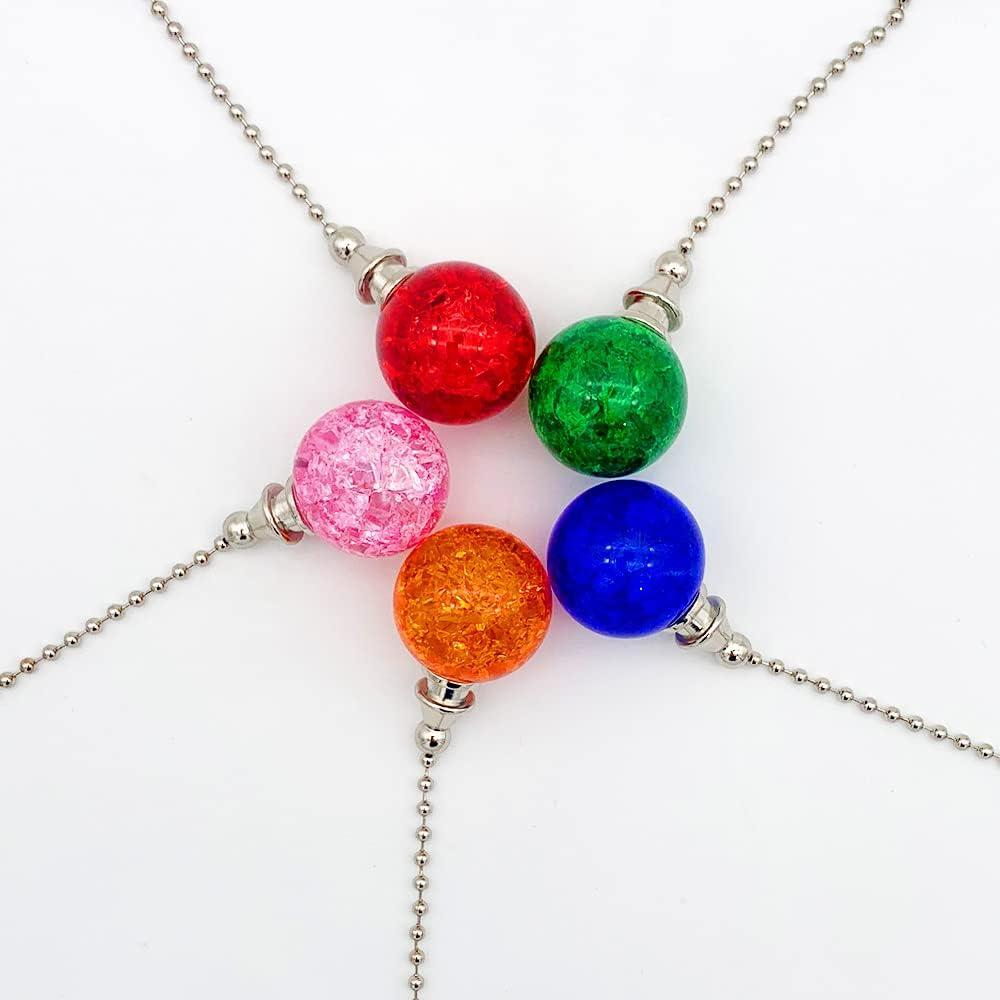 2 Cadenas de Tirar Decorativas Dotlite Rosa 30 cm para Ventilador