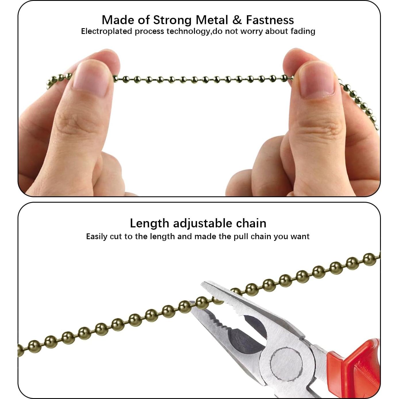 Extensor de cadena de tirón Dotlite bronce 30.48cm mariposa