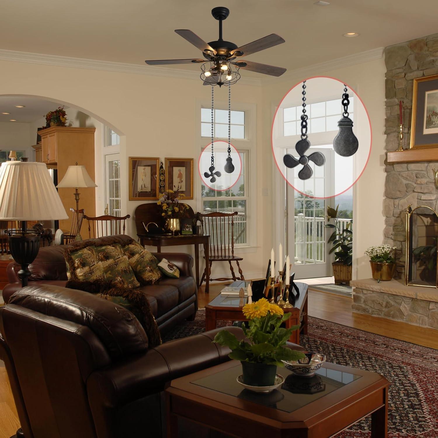 Juego de Cadenas de Tirón ELFCAB 30 cm Negro - 4 Piezas