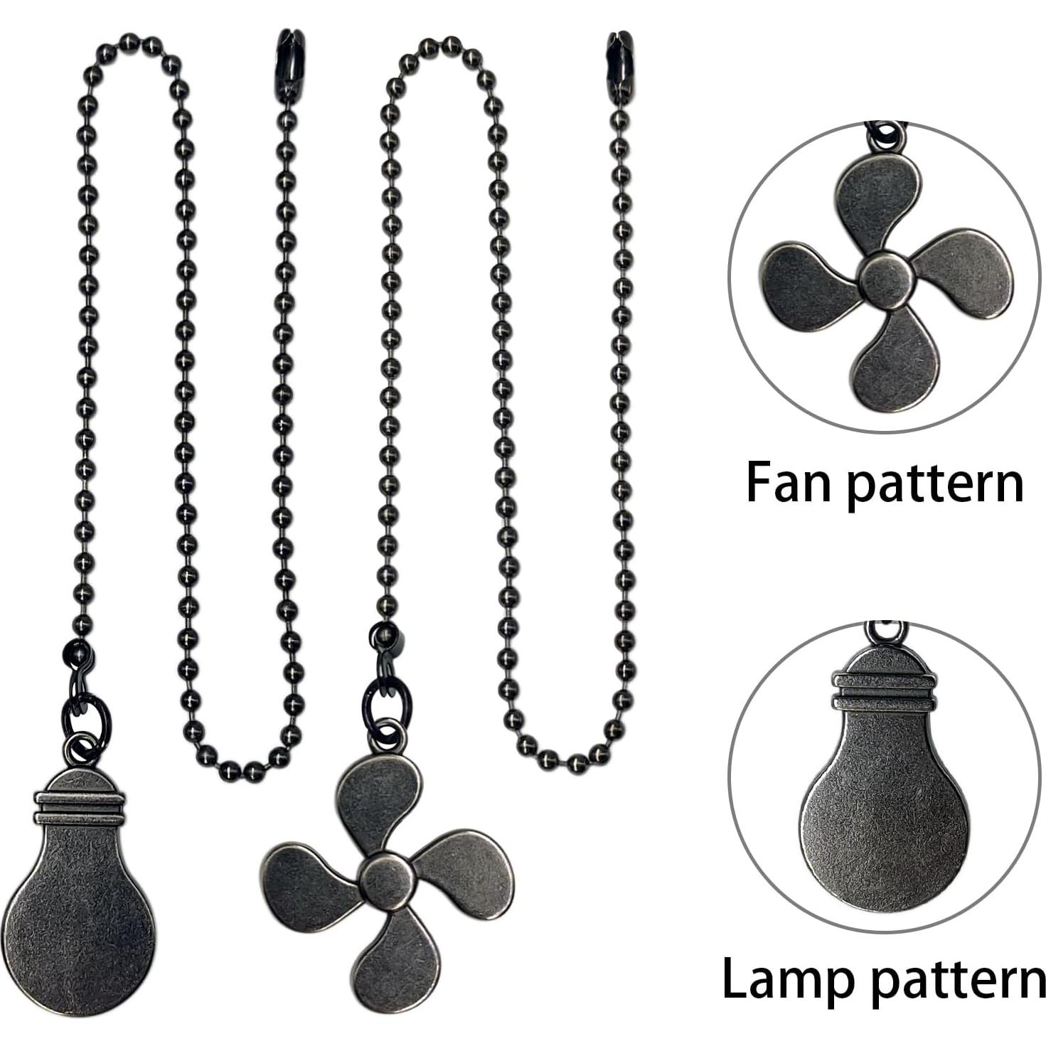 Juego de Cadenas de Tirón ELFCAB 30 cm Negro - 4 Piezas