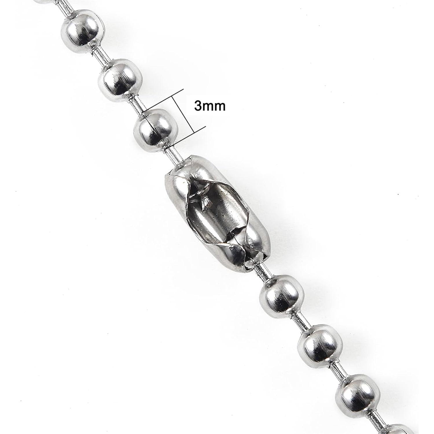 Extensores de cadena de tirón 3 mm acero inoxidable XIYAOXI - 4 unidades