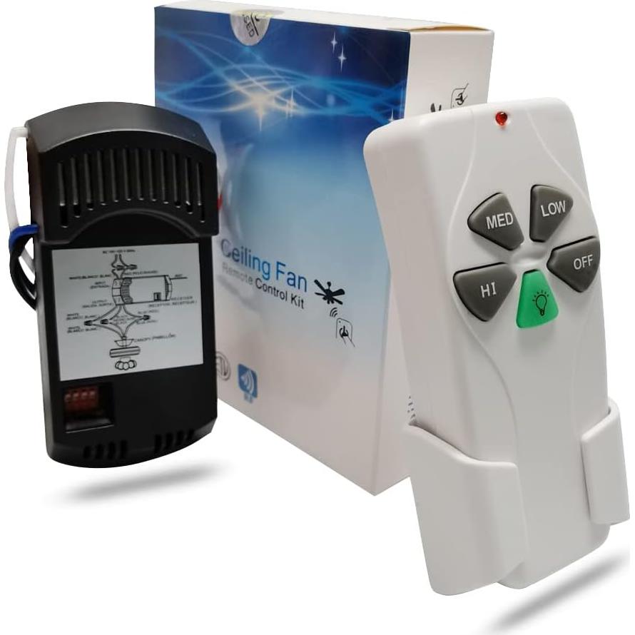 Kit Control Remoto Universal Ventilador Techo ECOOLINK 3 Velocidades