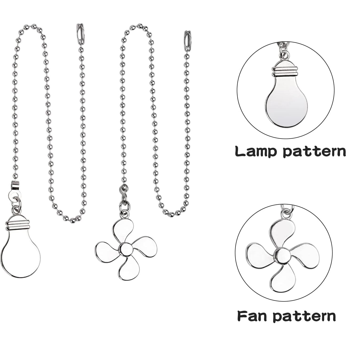 Extensor de cadena de tirón JEPELUS para ventilador de techo 35.56 cm