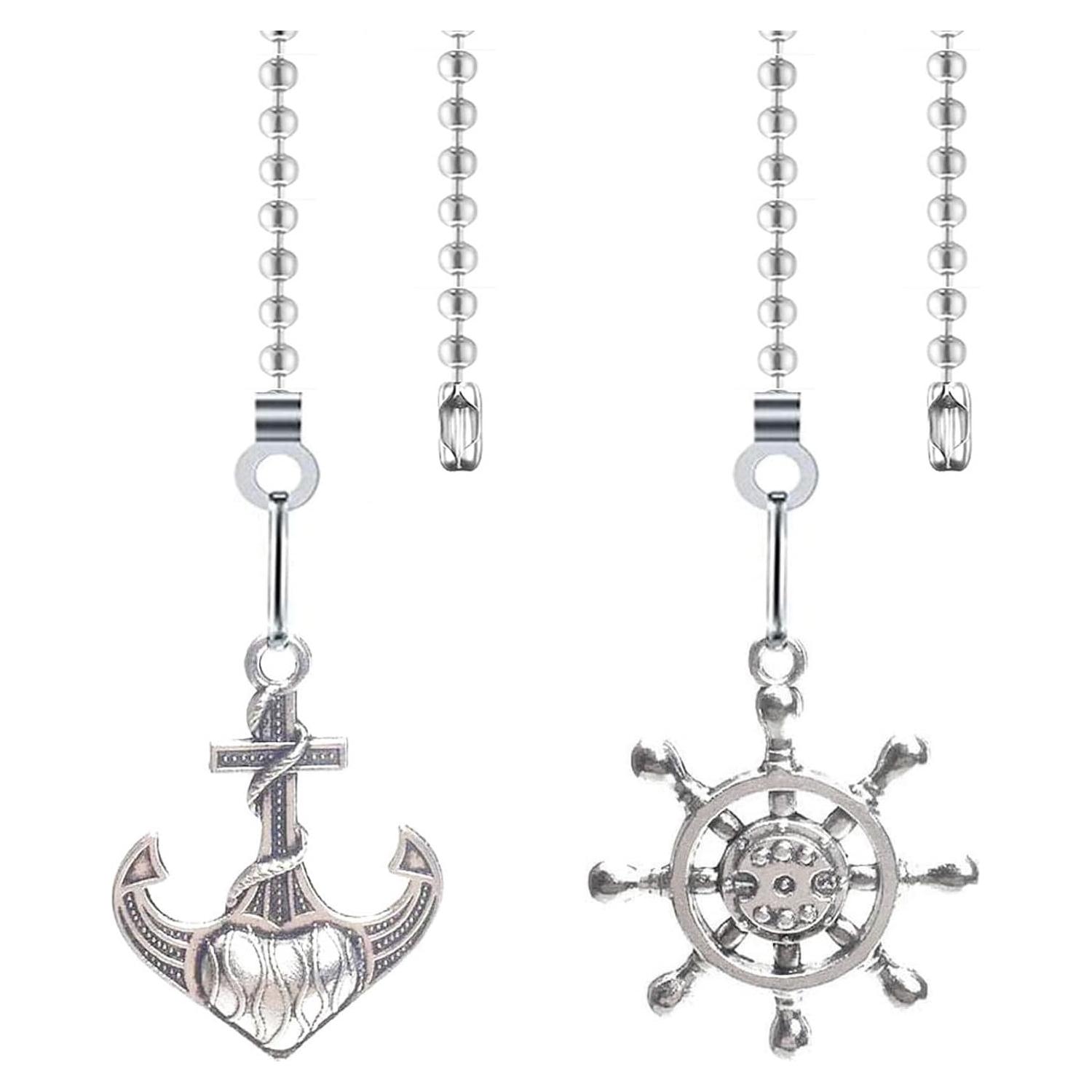 Extensor de cadena de tirón Hyamass 30 cm nikel vintage 2 piezas