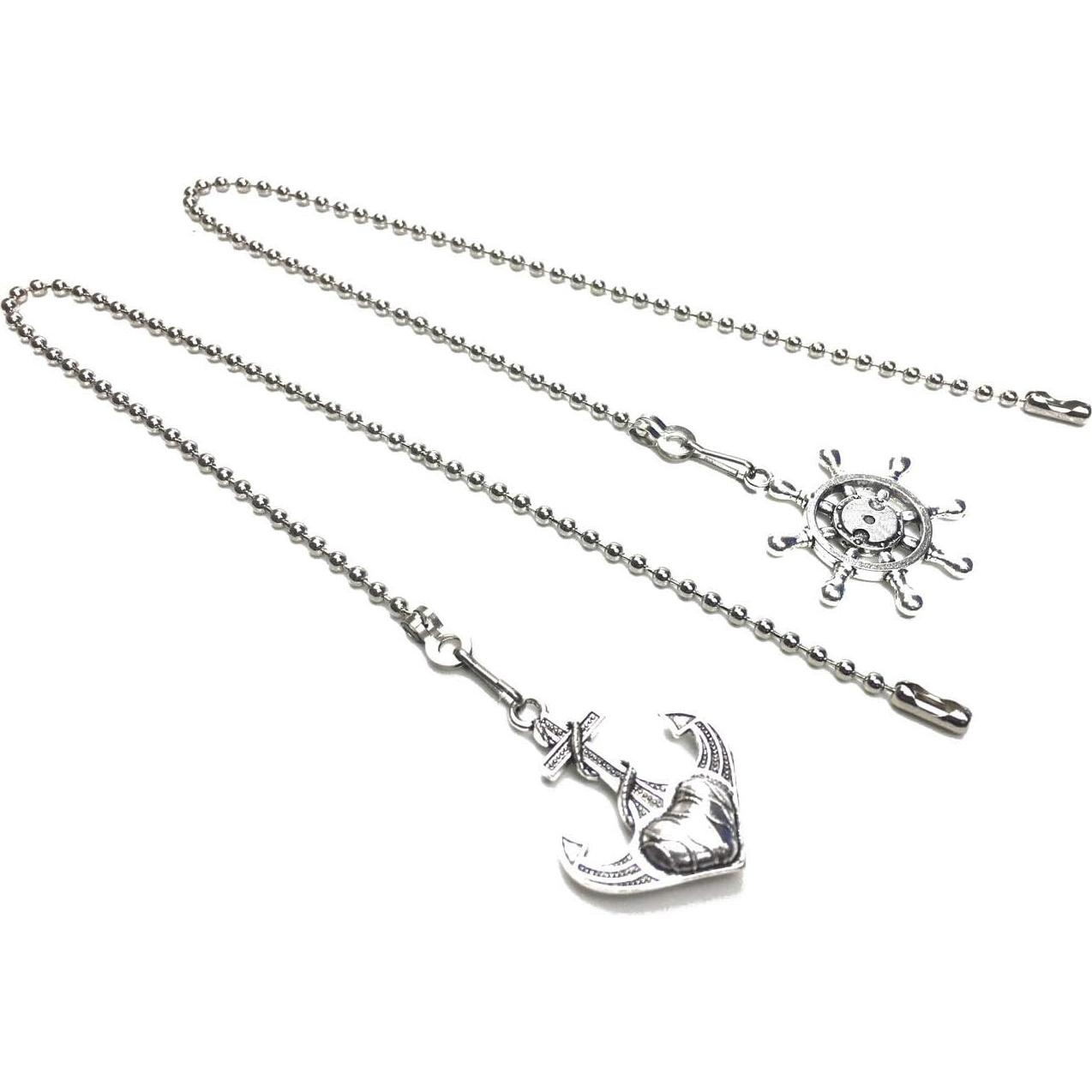 Extensor de cadena de tirón Hyamass 30 cm nikel vintage 2 piezas