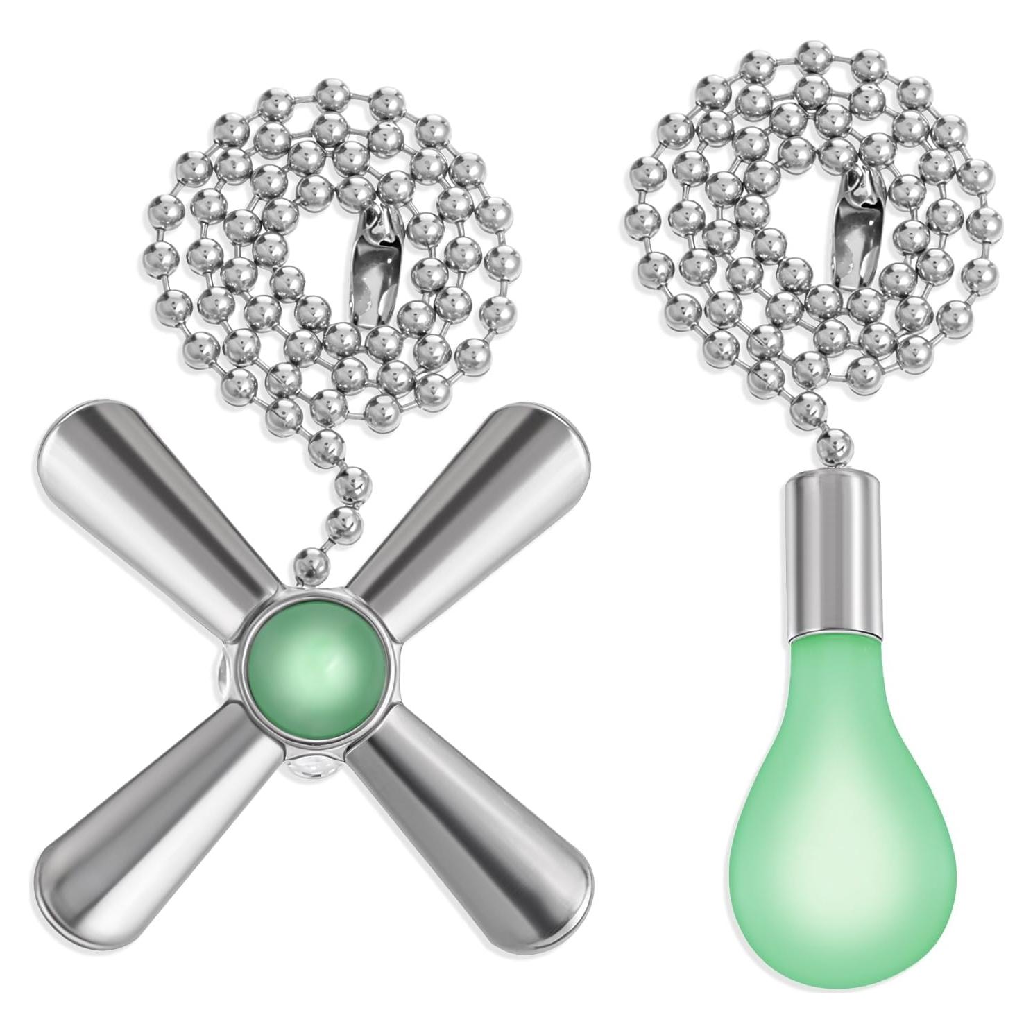 Extensores de Cadena de Ventilador de Techo Bruislard 31cm Plata