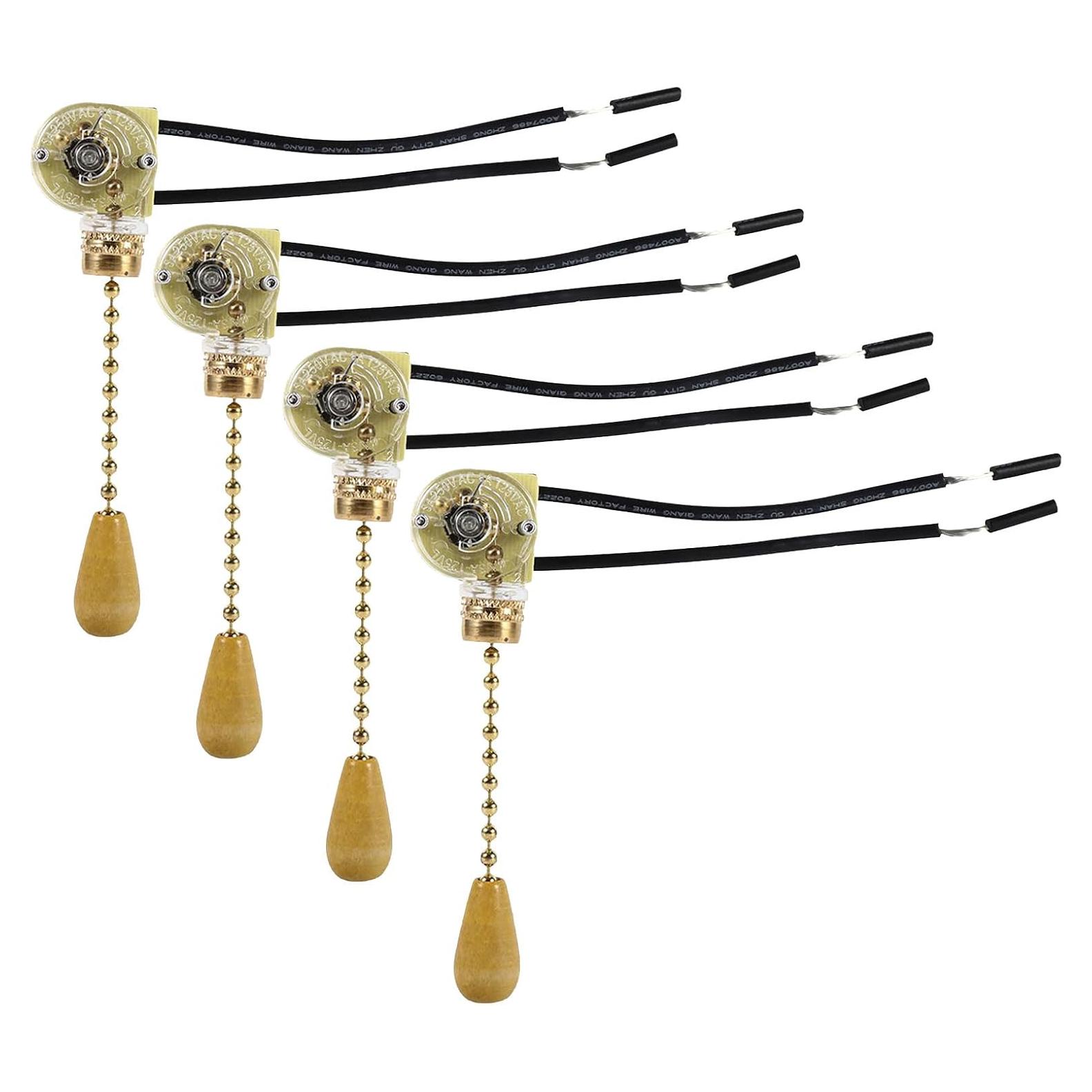 Juego de 4 Extensores de Cadena para Ventilador de Techo PESUMA