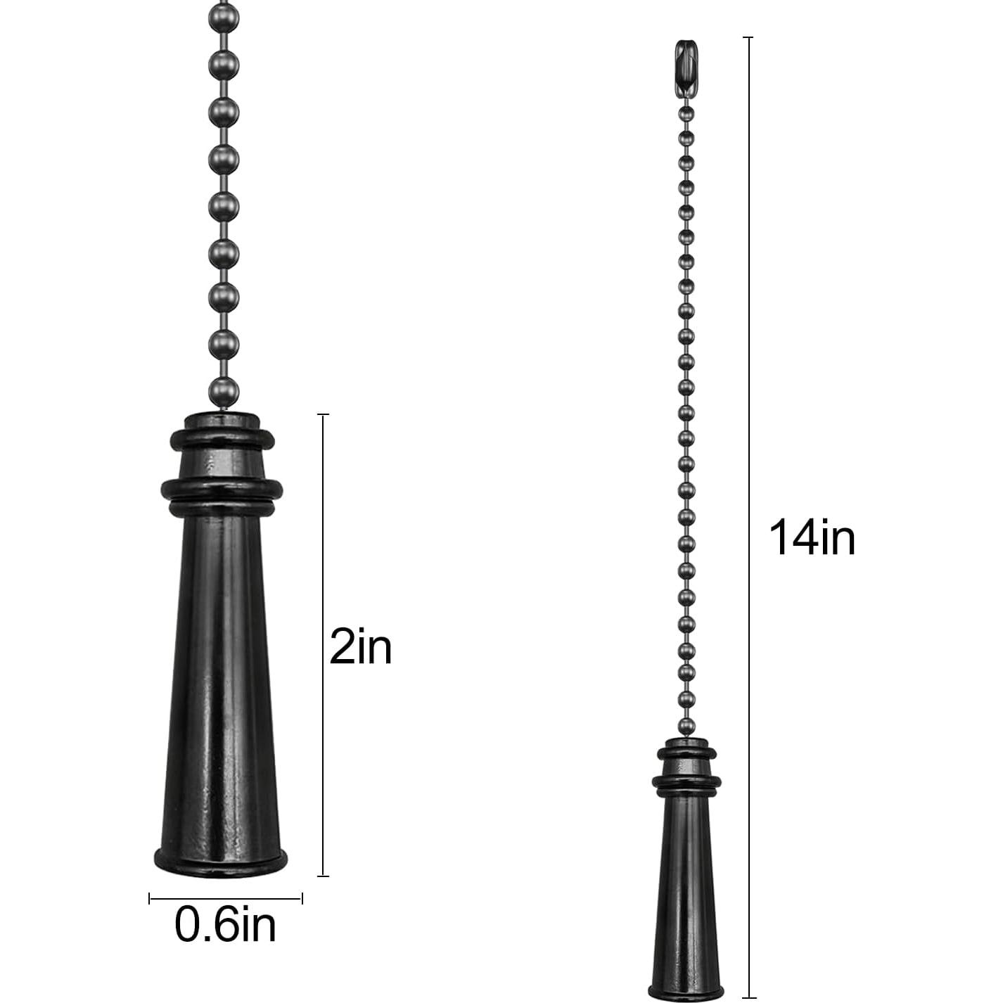 Cadenas de Tirar para Ventilador de Techo Dotlite 30cm Negras