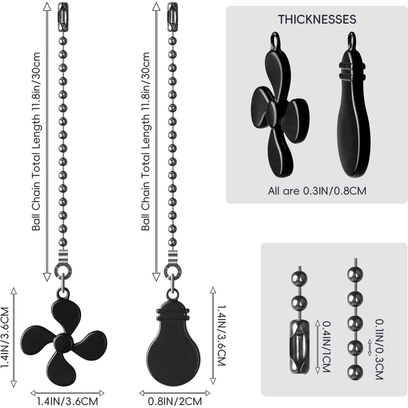 Extensores de Cadena de Tirar para Ventilador SHIFANQI 30.48cm