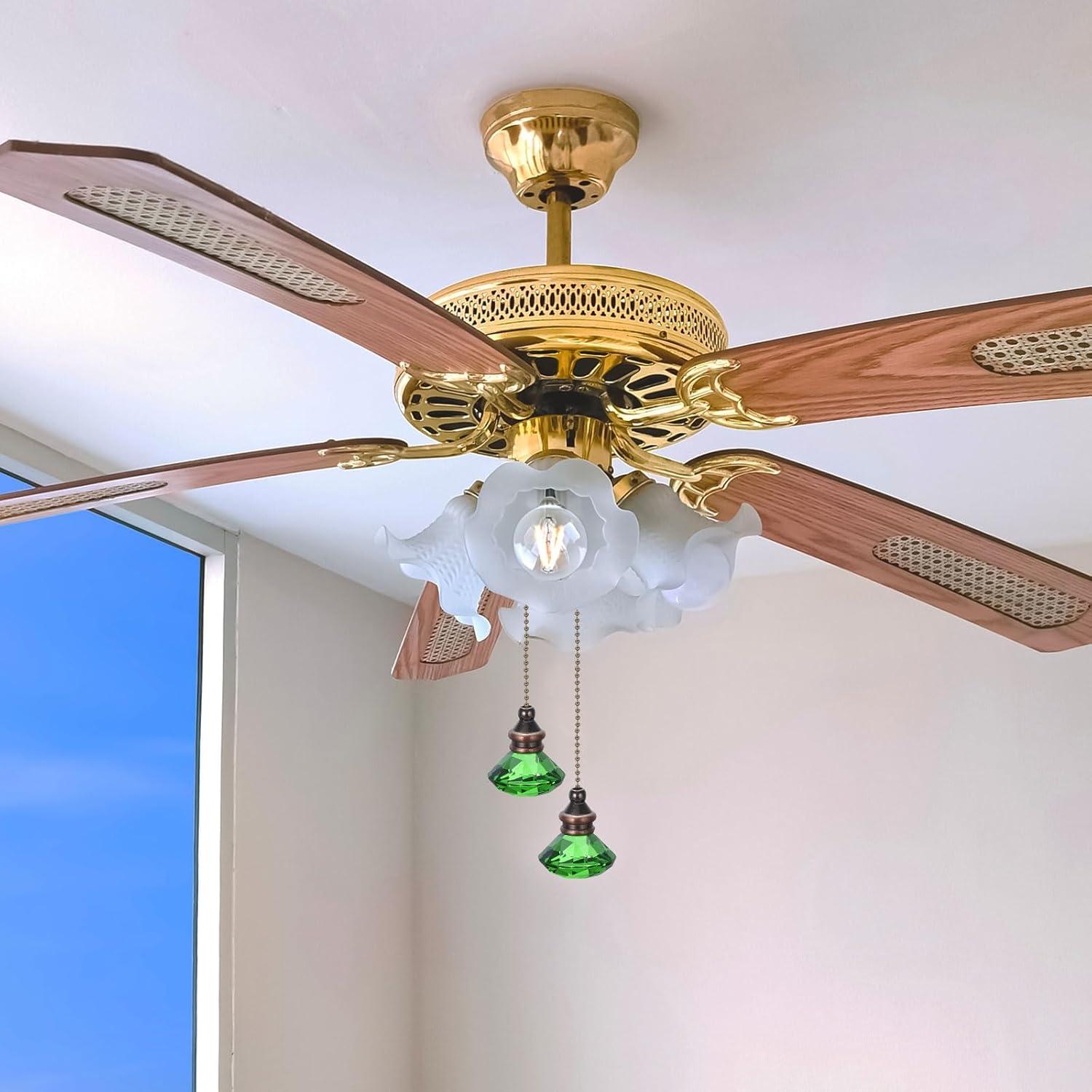 Cadena de Tirar para Ventilador de Techo PATIKIL Verde 30 cm