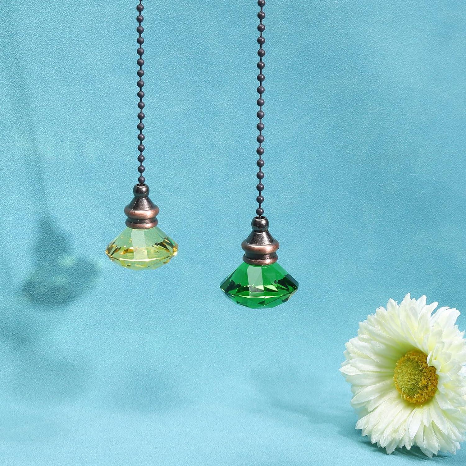 Cadena de Tirar para Ventilador de Techo PATIKIL Verde 30 cm