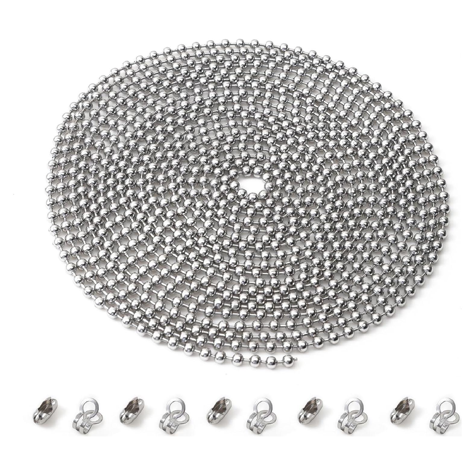 Cadena de Tirar para Ventilador de Techo GZXUNFA 304.8 cm Plata