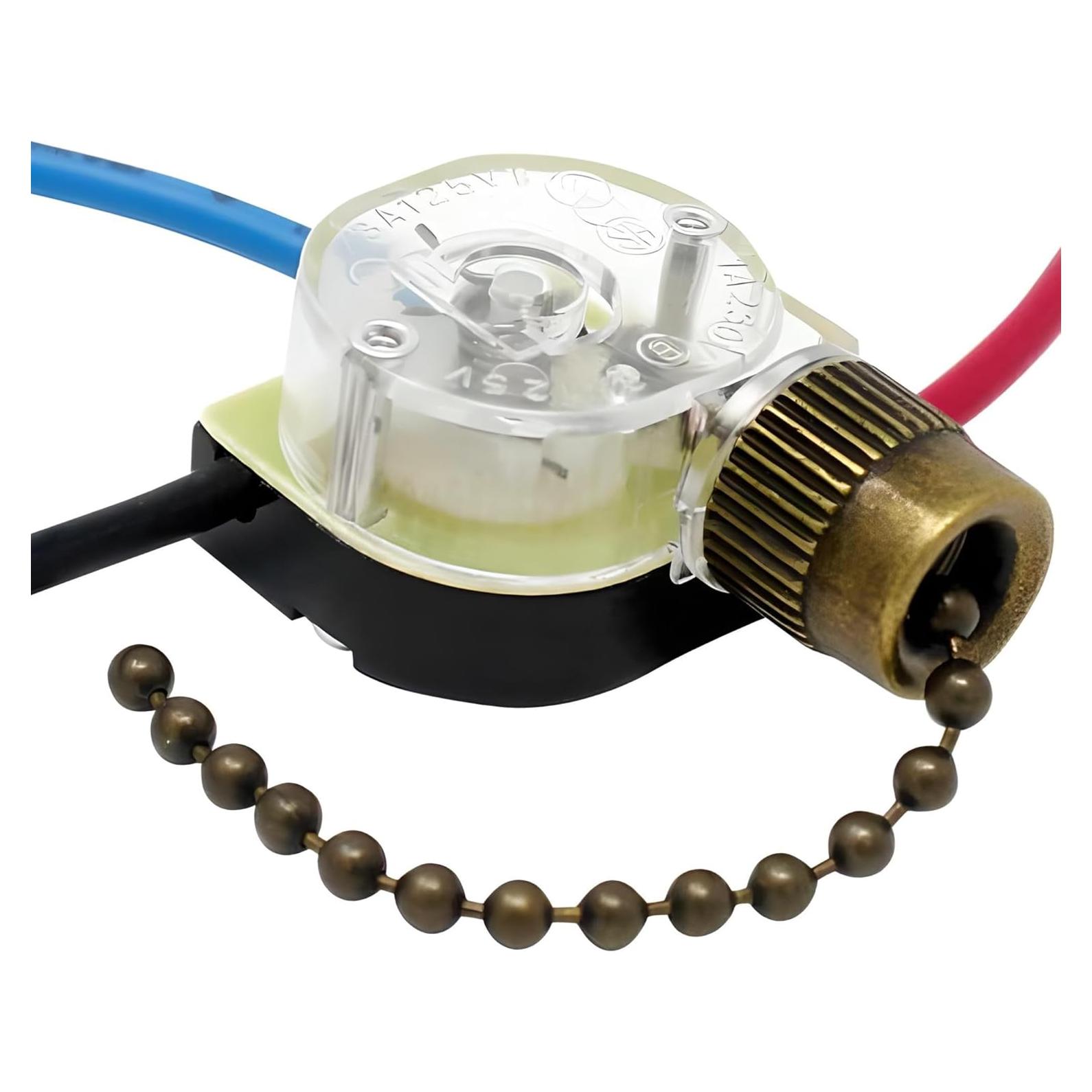 Interruptor de Luz de Tirar ZE-110 Zing Ear 3 Cables 6A